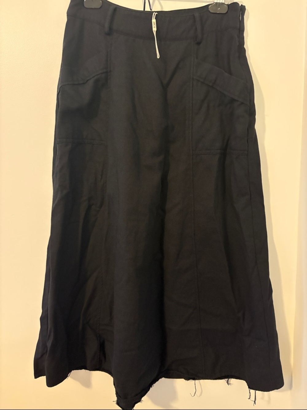 Black Women's A-Line Midi Skirt